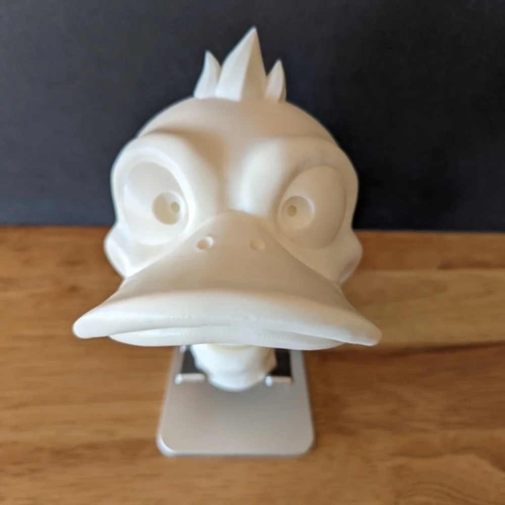 Duck Head Wall Mount Towel/Headset Holder  3D Filament Print‎ White - Picture 2 of 12